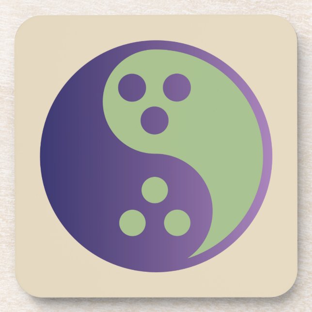 Dudeismus Square Untersetzer Set 6 (Vorderseite)