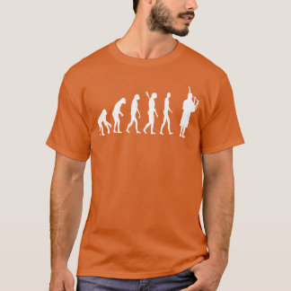 Dudelsack Evolution Dudelsackpfeifen Schottischer  T-Shirt