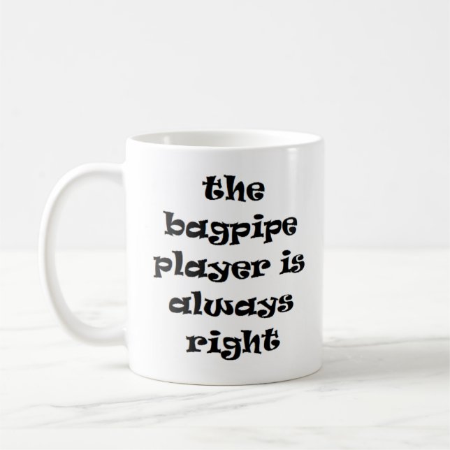 Dudelsack-Player immer richtig Tasse (Links)