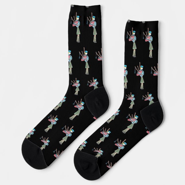 Dudelsack spielen socken (Linkes Detail)