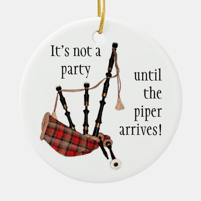 DUDELSÄCKE Weihnachtsverzierung Keramik Ornament (Vorne)