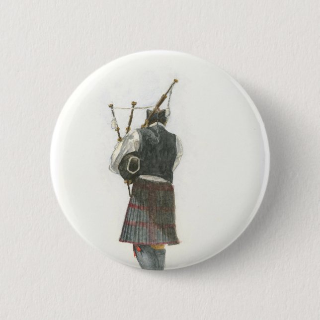 Dudelsackpfeifer Button (Vorderseite)