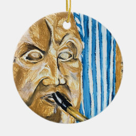 Dudelsackpfeifer Keramik Ornament