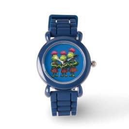 Dudelsackspieler für Burns-Supper Schottisch Armbanduhr