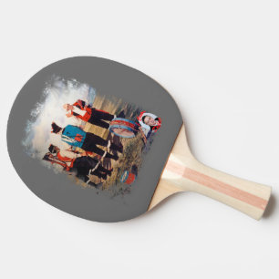 Dudelsackspieler/Gaiteiros/Pipers Tischtennis Schläger