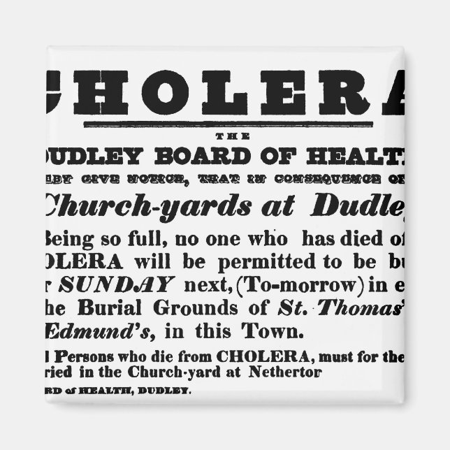 Dudley Board of Health Magnet (Vorne)
