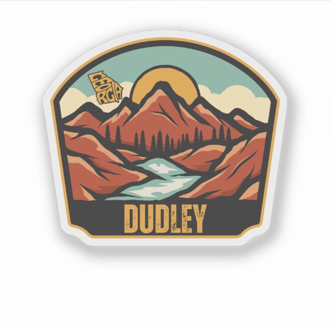 Dudley, Georgien Aufkleber (Vorderseite)