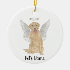 Dudley Labrador Beileid Memorial Keramik Ornament