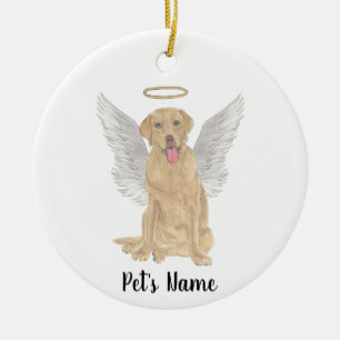 Dudley Labrador Beileid Memorial Keramik Ornament