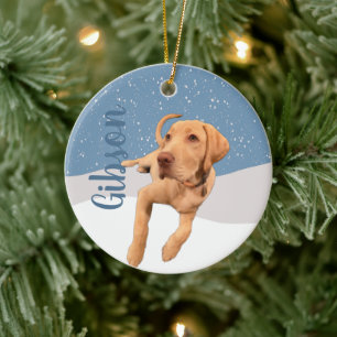 Dudley Labrador Christmas Keramik Ornament