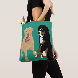 Dudley Labrador und Bernese Mountain Dog Tasche