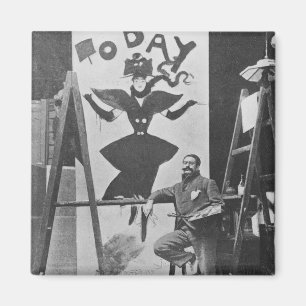 Dudley robuste Malerei ein Plakat Magnet