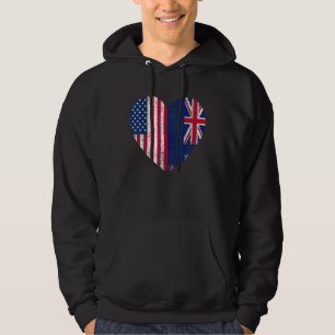 Duel Heart Neuseeland und amerikanischer Duell Bür Hoodie
