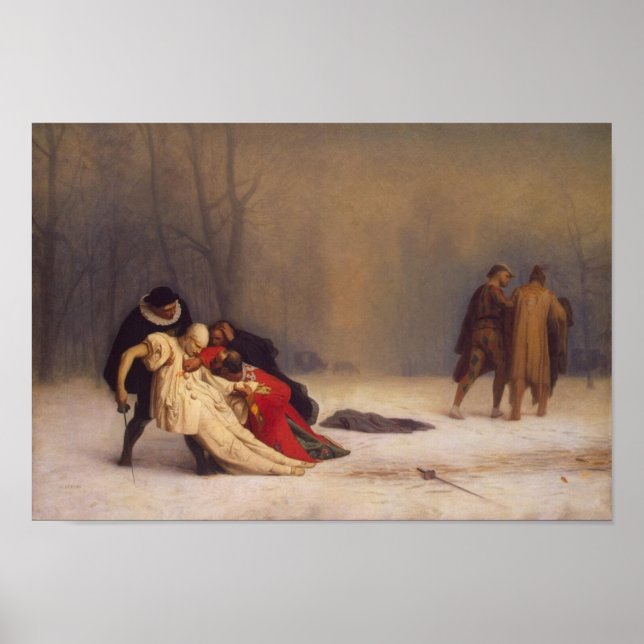 Duel nach einem Maskenball Poster (Vorne)