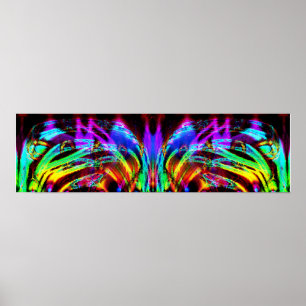 Dueling Rainbows Poster