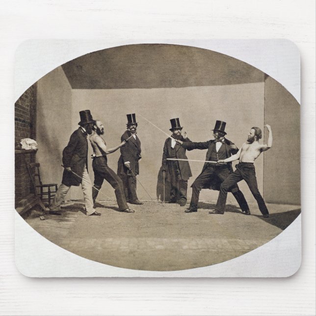 Duellieren (Foto) Mousepad (Vorne)