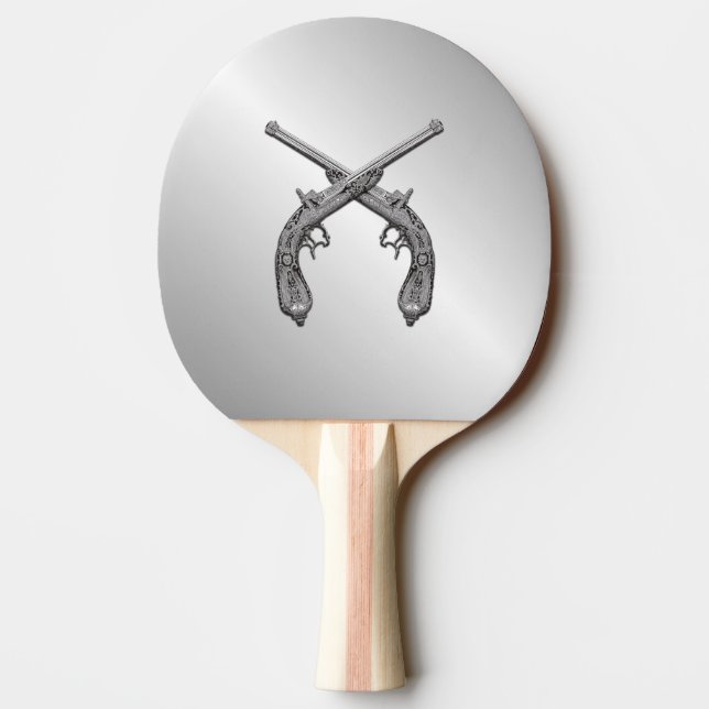 Duellkolben Silber Tischtennis Schläger (Rückseite)
