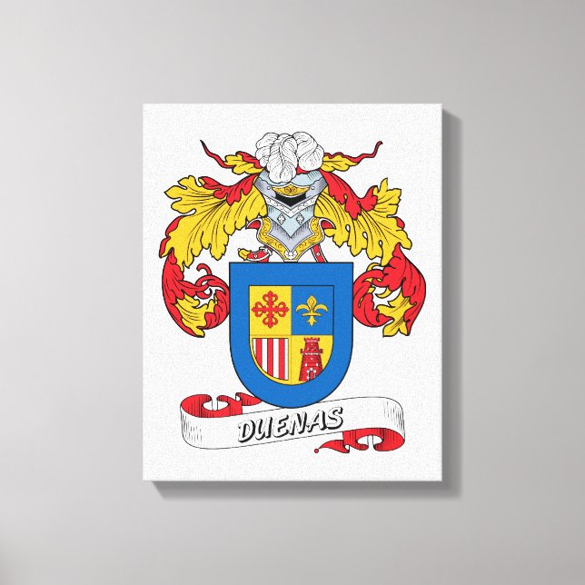 Duenas Familienwappen Leinwanddruck (Vorderseite)