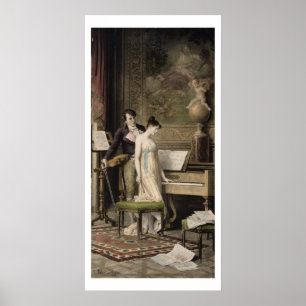 Duet (Mezzotint) Poster