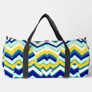 Duffel Bag, ein vielfarbiges klassisches Zickzackm Duffle Bag
