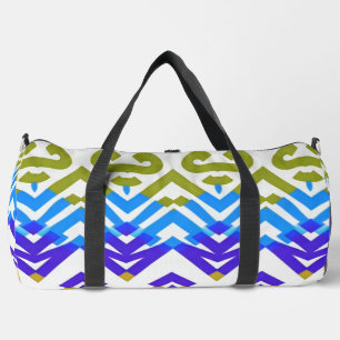 Duffel Bag, ein vielfarbiges klassisches Zickzackm Duffle Bag