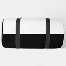 Duffel-Taschen mit schwarzem und weißem Doppeltasc