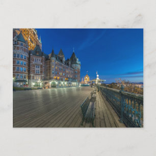 Dufferin Terrace im Morgengrauen Postkarte