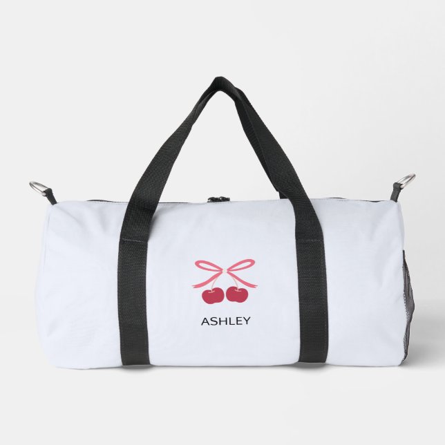 Duffle Bag | Süße Kirsch-Schleife Hübsche Tasche (Vorderseite)