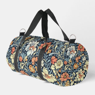 Duffle im Vintage-Stil mit blauem botanischem Must Bag