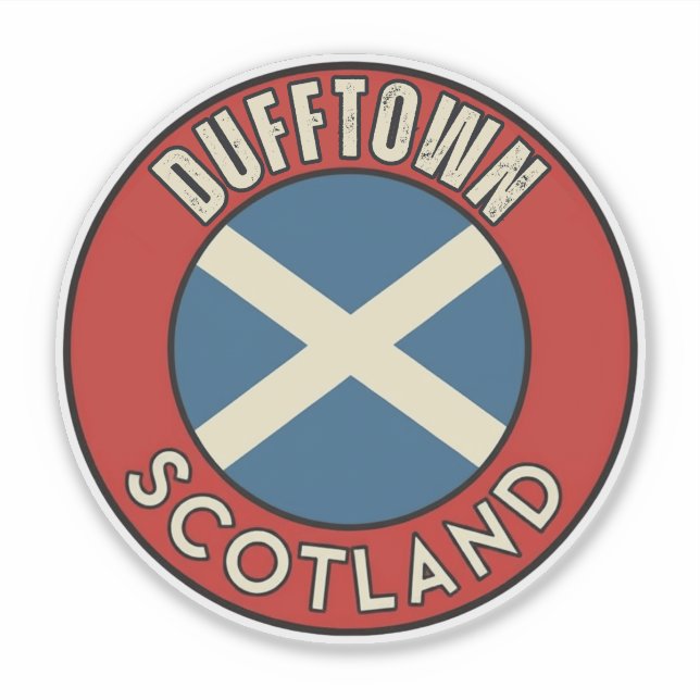 Dufftown, Schottland Aufkleber (Vorderseite)