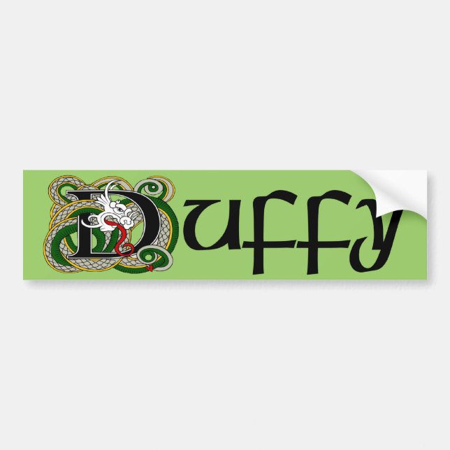 Duffy Celtic Dragon Autoaufkleber (Vorne)