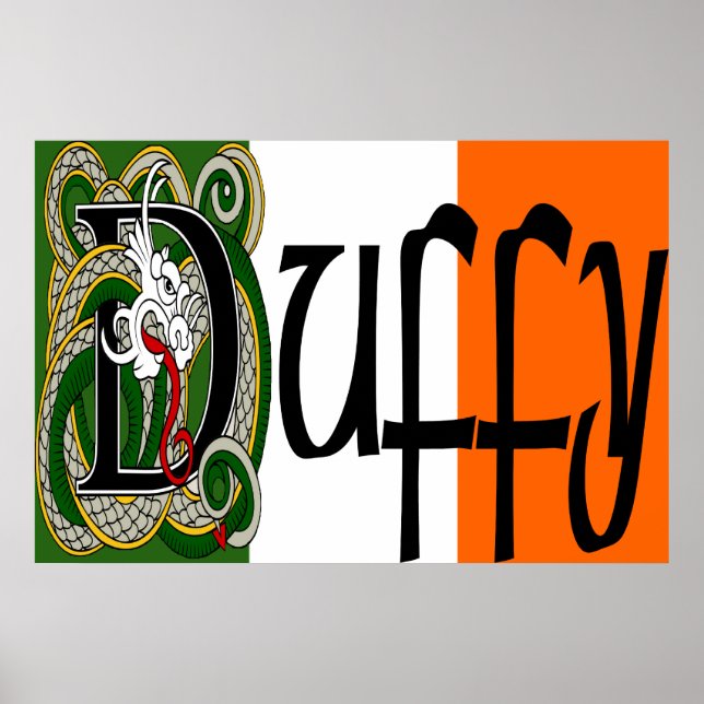 Duffy Celtic Dragon Print Poster (Vorne)