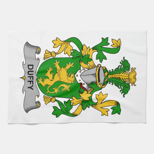 Duffy Familienwappen Geschirrtuch (Horizontal)