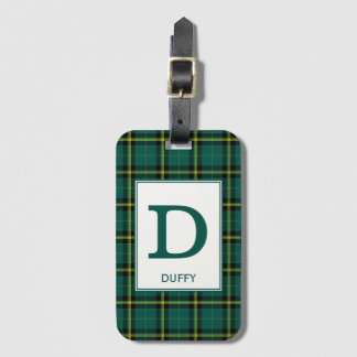 Duffy Tartan Green Kariert Pattern Gepäckanhänger