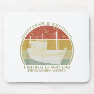Dufresne And Redding Angelboot-Charters - Vintage Mousepad