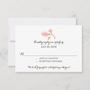 Duftende Freesienblüten Hochzeits-RSVP RSVP Karte