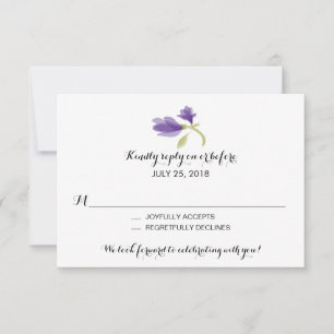 Duftende Freesienblüten Hochzeits-RSVP RSVP Karte