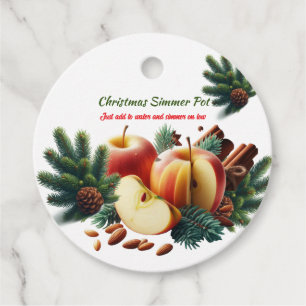 Duftender Weihnachtssimmer-Topf  Geschenkanhänger