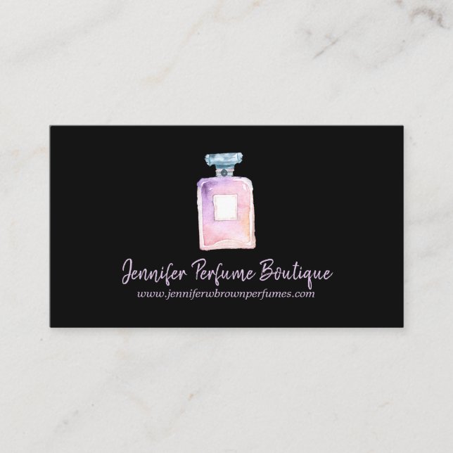 Duftflasche Essenzielles Öl Aroma Therapie Visitenkarte (Vorderseite)