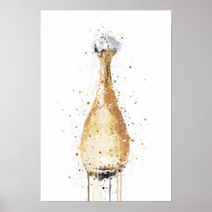 Duftflasche 'Gold' als Weihnachtsgeschenk Poster