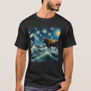 Dugong Sternennacht Seekuh T-Shirt