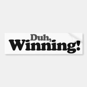 Duh gewinnt autoaufkleber