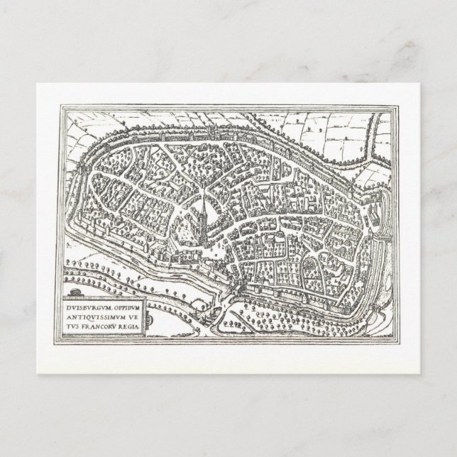 Duisburg: 1666 postkarte (Vorderseite)