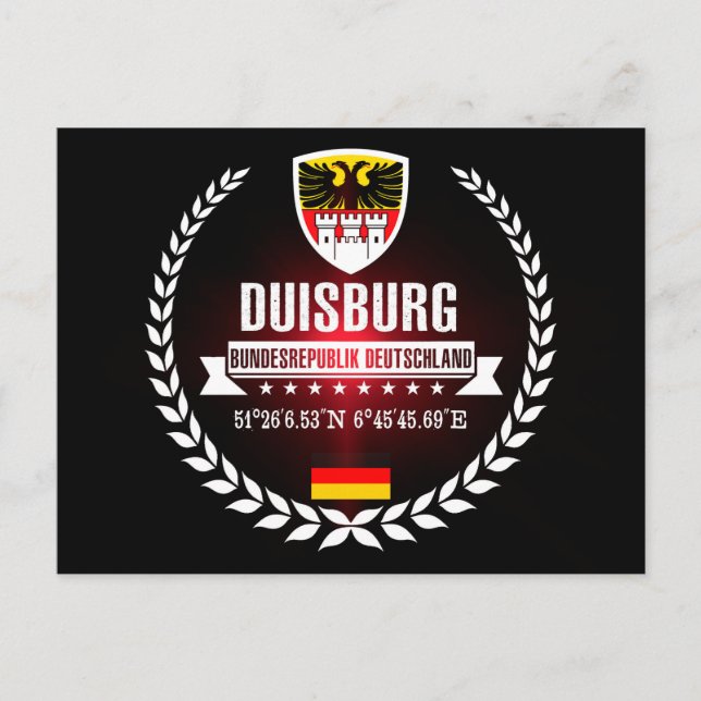 Duisburg Postkarte (Vorderseite)