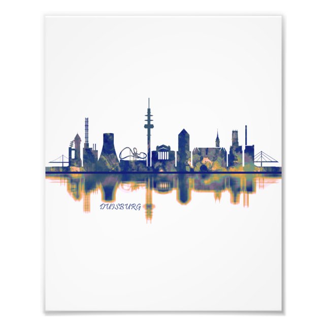 Duisburg Skyline Fotodruck (Vorne)
