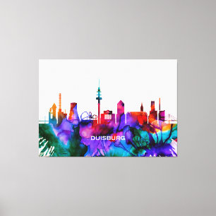 Duisburg Skyline Leinwanddruck