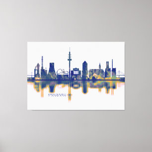 Duisburg Skyline Leinwanddruck