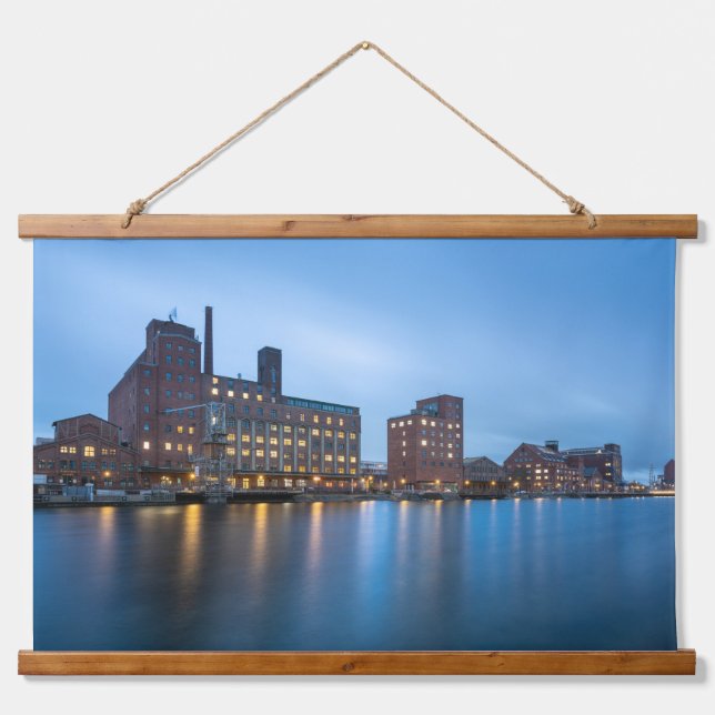 Duisburg Wandteppich Mit Holzrahmen (Vorne)