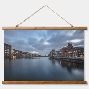 Duisburg Wandteppich Mit Holzrahmen