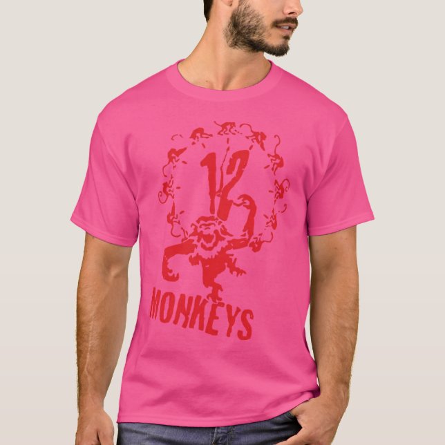 Duk Fat - 12 Affen T-Shirt (Vorderseite)